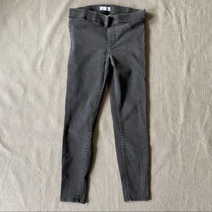 LOFT 8 Black gray jeggings stretch jeans pants 29